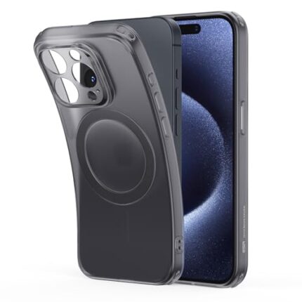 ESR for iPhone 15 Pro Max Case, Compatible with MagSafe, Military-Grade Protection, Resists Yellowing and Scratches, TPU, Magnetic Case for iPhone 15 Pro Max, Frosted Black