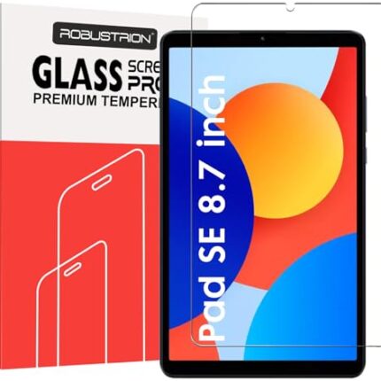 Robustrion Tempered Glass for Redmi Pad SE 4G 8.7 inch Screen Protector Guard for Redmi Pad SE 8.7 Inch Tablet - 1 Pack