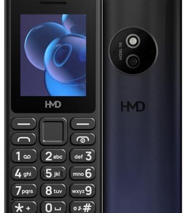 HMD 110 Keypad Phone with Built-in Scan & Pay UPI App, Rear Camera, Long-Lasting Battery, Wireless FM Radio | Black