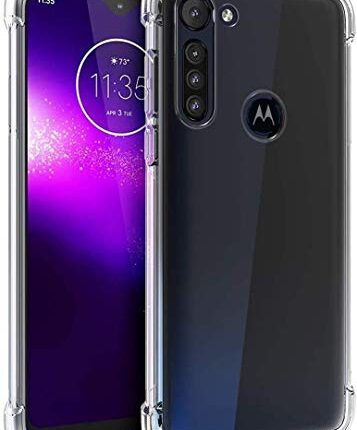 Inktree® Silicon Flexible Transparent TPU Back Case Cover for Moto One Fusion Plus