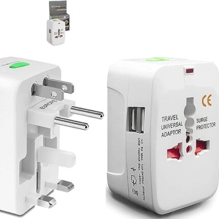 rts 224+ Countries Supported 2024 Universal Travel Adapter Plug Travel Adapter International All in One Worldwide Universal Travel Adapters Compatible with Smart Phone, Laptop, Mobile, Camera, Tablet