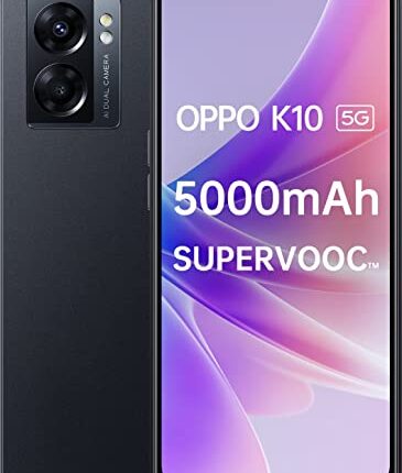 OPPO K10 5G (Midnight Black, 8GB RAM 128GB Storage)