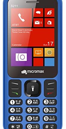 Micromax S211 (Blue) 1000 mAh Battery, Dual sim