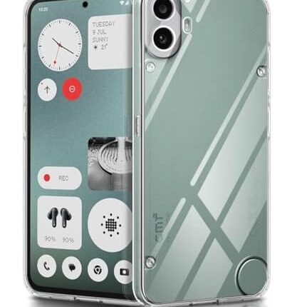 Inktree Shockproof Crystar Clear Back Case Cover for CMF by Nothing Phone 1 | Transparent Back Cover | Raised Bumps for Camera & Screen Protection for CMF by Nothing Phone 1