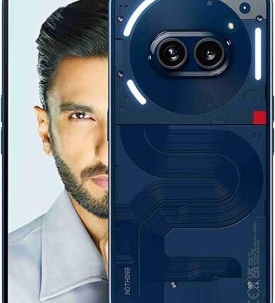 Nothing Phone (2a) 5G (Blue, 8GB RAM, 128GB Storage) | Up to 16 GB RAM | 6.7" AMOLED Display | 50MP (OIS) + 50 MP | 32 MP Front | Mediatek Dimensity 7200 Pro Processor | 45 W Charging 100% in 59 mins