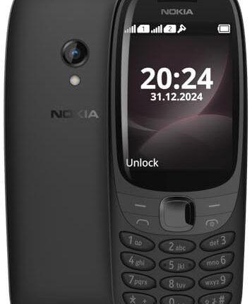 Nokia 6310 Dual SIM Keypad Phone with a 2.8” Screen, Wireless FM Radio and Rear Camera with Flash | Black