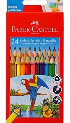 Faber-Castell Triangular Colour Pencils - Pack of 1 (Assorted)