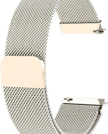 INEFABLE 22mm Stainless Steel Chain Watch Strap Band for ColorFit Ultra/Ultra 2, Amazfit GTR (47mm)/ GTR 2E, One Plus(46mm), Galaxy Watch 3 45mm, Realme S/S Pro - Pack of 1 (Gold)