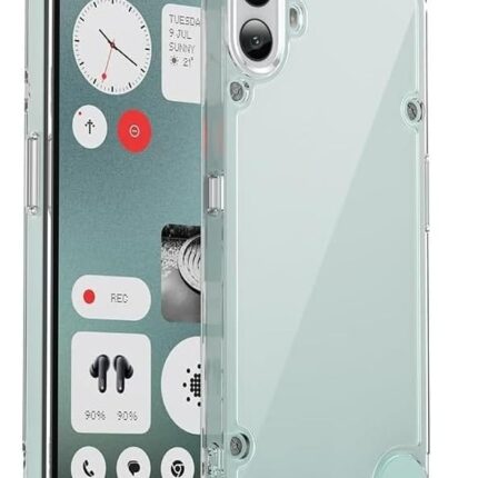 JGD PRODUCTS for CMF Phone 1 5G (2024) Premium Transparent Hybrid Soft Slim Dust Proof Back Case Cover with Camera Protection