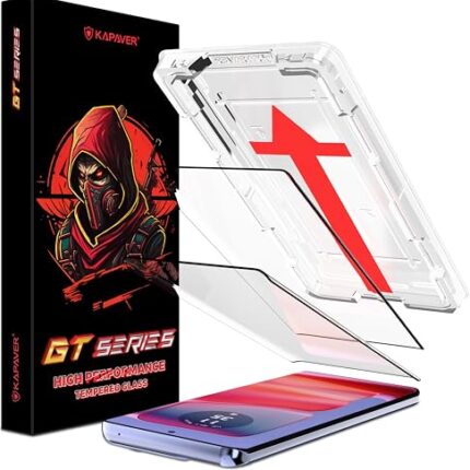 KAPAVER GT Series Clear Tempered Glass Screen Guard Protector for Motorola Edge 50 Pro (Glass with EasyDO Applicator) - 1 Pack