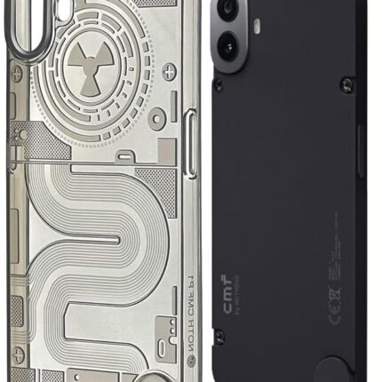 Mr. Case Transparent Back Cover for CMF by Nothing Phone 1 Matte Finish Smoke Grey – Transparent