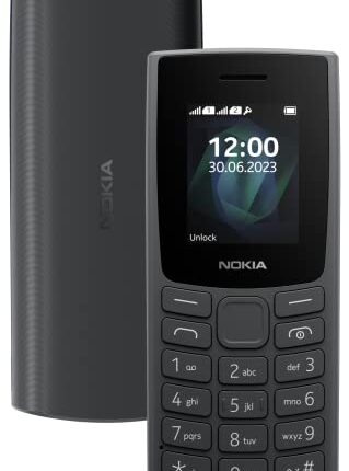 Nokia All-New 105 Dual Sim Keypad Phone with Built-in UPI Payments, Long-Lasting Battery, Wireless FM Radio | Charcoal