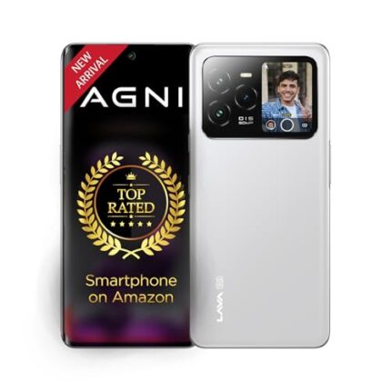 Lava Agni 3 5G (Pristine Glass, 8GB+128GB) | India's 1st dual AMOLED | Dimensity 7300X | 50MP Triple AI Camera | 66W Fast Charge,5000 mAh Battery | Clean UI | Free Replacement @ Home | Without Charger