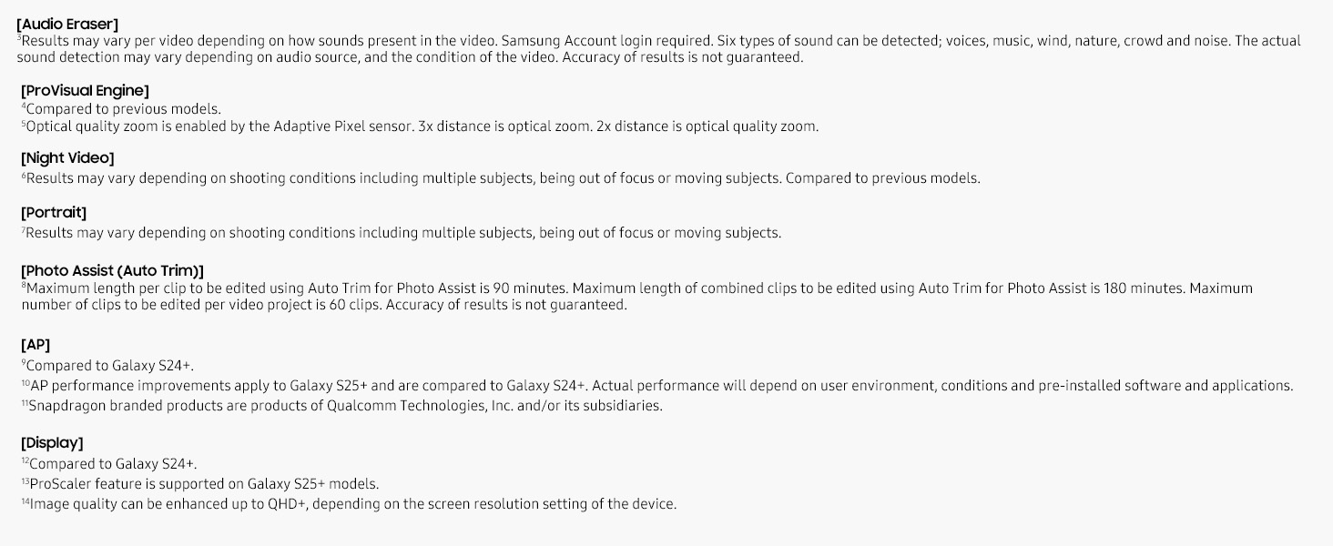 Disclaimers
