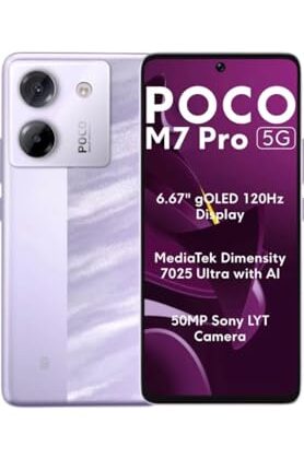 POCO M7 Pro 5G, Lavender Frost (6GB, 128GB)