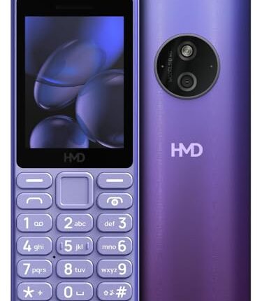 HMD 110 4G Keypad Phone with YouTube, Built-in Scan & Pay UPI App, Rear Camera, Long-Lasting Battery, Type - C, Wireless FM Radio | Blue