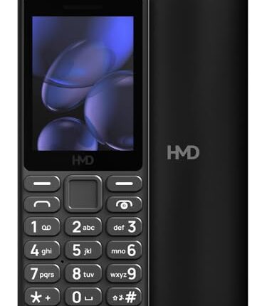 HMD 105 4G Keypad Phone with YouTube, Built-in UPI App, Phone Talker, Long-Lasting Battery, Type - C, Wireless FM Radio | 1 Year Replacement Guarantee |Black
