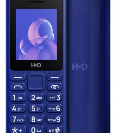 HMD 105 Keypad Phone with Built-in UPI App, Phone Talker, Long-Lasting Battery, Wireless FM Radio | Blue