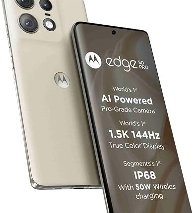 Motorola Edge 50 Pro 5G with 125W Charger (Vanilla Cream, 256 GB) (12 GB RAM)