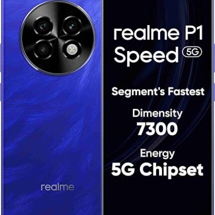 realme P1 Speed 5G (Brushed Blue, 12GB RAM, 256GB Storage)| 24GB DRAM | Expandable Upto 2TB | 6.67" Full HD+ Display | 50MP + 2MP Rear Camera | 16MP Front Camera | Dimensity 7300 Energy Processor