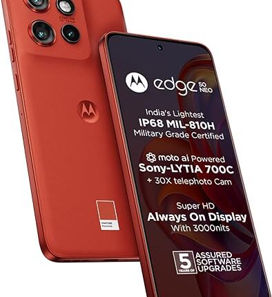 Edge 50 Neo 5G (Pantone Poinciana, 8GB RAM, 256GB Storage)