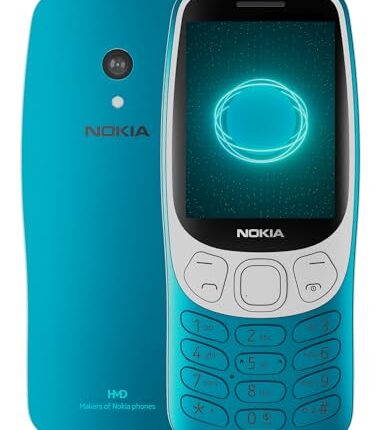 Nokia 3210 4G | All-New Classic Keypad Phone with Dual SIM, YouTube, Scan & Pay UPI, Rear Camera, Wireless FM Radio, MP3 Player, Bluetooth & USB Type C | Scuba Blue