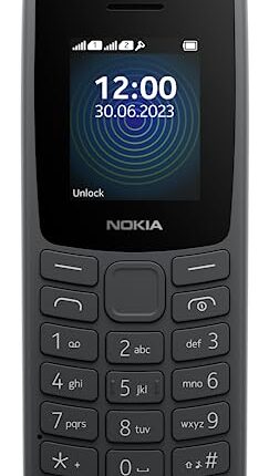 Nokia 110 with Built-in UPI App and Scan & Pay Feature, MP3 Player, Rear Camera, Long-Lasting Battery, and Voice Recorder | Charcoal