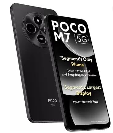 POCO M7 5G, Satin Black (6GB, 128GB)
