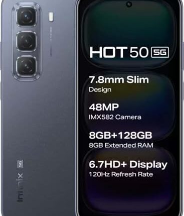 Infinix Hot 50 5G (Sleek Black, 128 GB) (8 GB RAM)